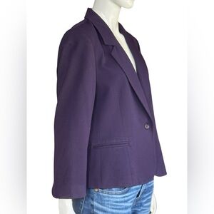 Saville 100% Wool Blazer Ladies 14 Purple